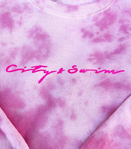 Pink Clouds Tye dye Sweater